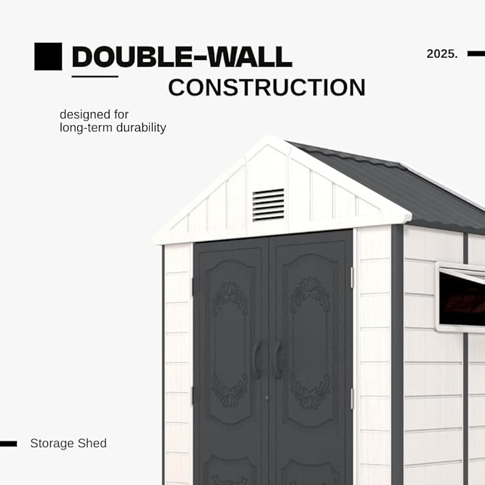 Kingdura 6x4 FT Resin Outdoor Storage Shed - Image 6