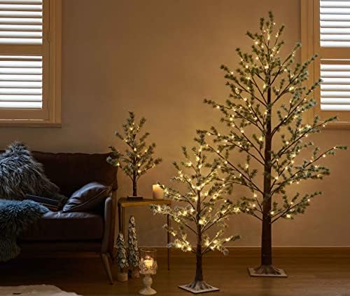 Hairui Lighted Pine Garland Battery Operated with Timer 6FT 48 Lights, Christmas Garland with Lights for Indoor Outdoor Home Holiday Decoration - Image 6