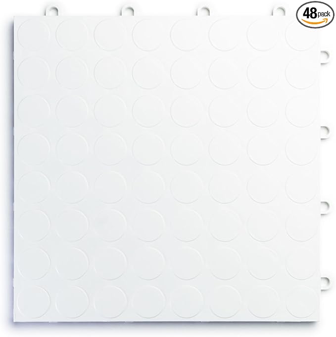 Big Floors RaceDeck CircleTrac, Interlocking Non-Slip Garage Flooring Tile by BigFloors