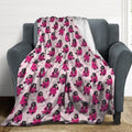 Socira Pink Funny Bear Blanket Throw Blanket Pink Funny Bear Gifts for Women Men Soft Sofa Throws for Travel Camping Bed Home Decor Car Birthday Gift 60"*80"（150 * 200cm） by Socira