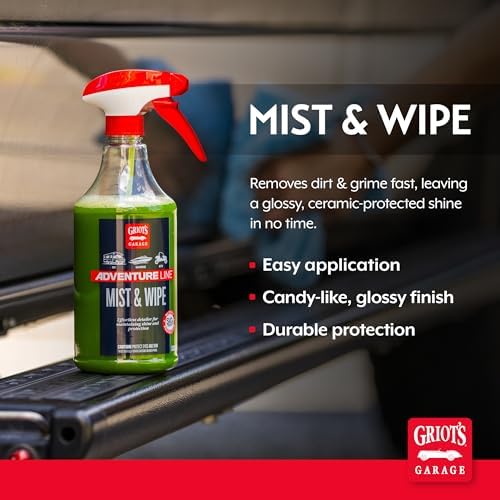 Griot's Garage Mist and Wipe, SiO2 Ceramic Detailer for RVs, Campers, Trailers, Boats, ATVs, UTVs, Motorcycles, Works on Paint, Glass, Vinyl, Plastic, and More, 10814, 25oz - Image 2