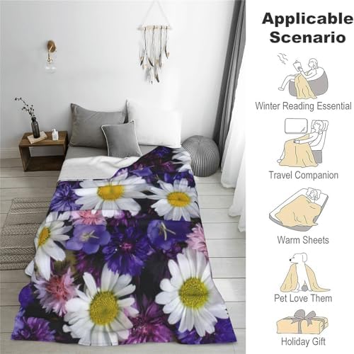 Playful Panda Blanket, Soft Cozy Warm Throw Blanket for Adults Kids Women, Comfy Lightweight Fuzzy Flannel Blankets for Couch, Travel, Car, Home Decor 80×60 Inch - Image 4