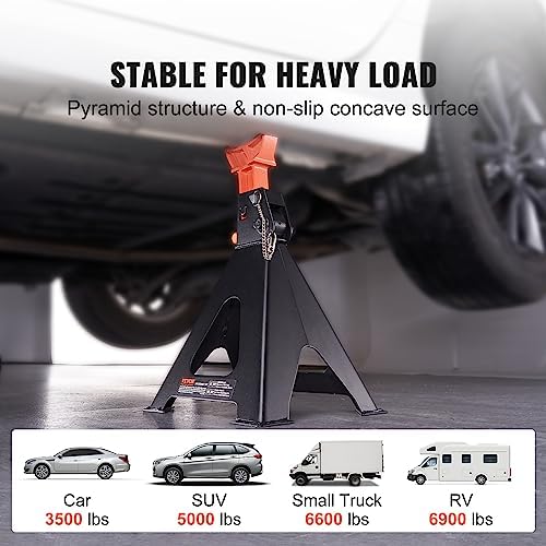 VEVOR Jack Stands 6t/13000lbs Capacity Car Jack Stands Double Locking 2 pcs