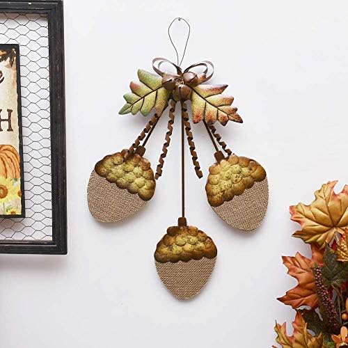 Metal Acorn Cluster Fall Decor Fall Door Ornaments Decoration Front Door Wreath for Fall Harvest Thanksgiving Christmas Decoration - Image 5