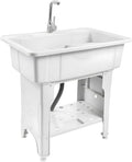 Freestanding Utility Sink Plastic Laundry Tub Sink by Unknown