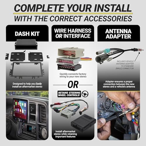 Scosche TA2053B Double DIN Radio Install Dash Kit Compatible with Select 2005-2008 Toyota Tacoma - Aftermarket Car Stereo Installation Kit - See Fit Guide in Images to Verify Vehicle Compatibility