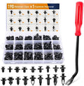 GOOACC 190 Pcs Car Retainer Clips & Fastener Remover - 18 Most Popular Sizes & Applications Auto Push Pin Rivets Set -Door Trim Panel Clips for Toyota, Honda, Nissan, Mazda - Bonus Fastener Remover by GOOACC