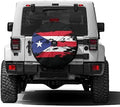 Delerain Puerto Rico Flag Spare Tire Cover with Backup Camera Hole Wheel Protectors Sun Protector Waterproof for Jeep Trailer RV SUV Truck and Many Vehicle(13 Inch for Diameter 21"-23") by Delerain