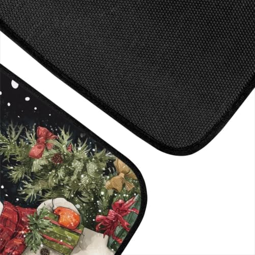 Snowman Floor Mats for Cars 4 Pcs