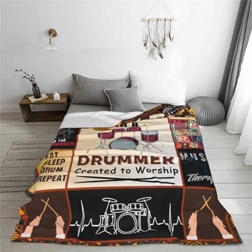 Rock Music Throw Blanket Fleece Flannel Stuff Plush Gifts 40"X50" - Image 5
