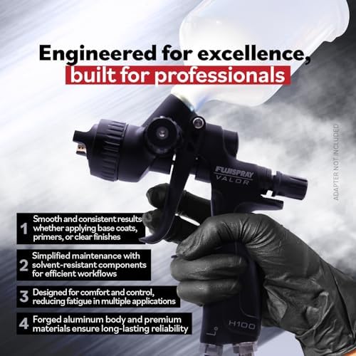 Fuji Spray Auto Valor H100, HVLP Spray Gun+600cc Nylon Cup | Automotive Paint Gun for Clear Coat | Lightweight, Durable, Precision-Controlled | Paint Guns Automotive with Minimal Paint Waste - Image 2
