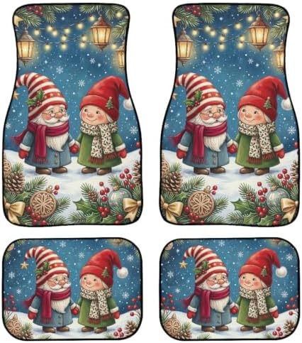 Christmas Car Carpet Floor Mat 4PCS
