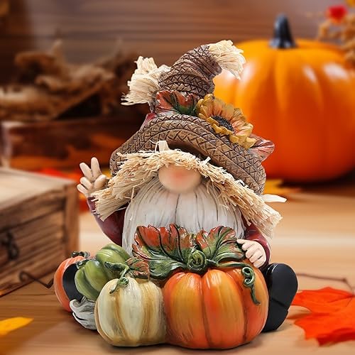 Hodao Fall Thanksgiving Pumpkin Gnomes Decorations for Home, Fall Decor - Image 5