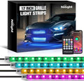 Nilight 4PCS 12" RGB LED Grille Light Strips with APP & Remote Control