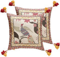 patdrea Designer Vintage French Throw Pillow Cover,18"x18",Set of 2 by Welcometopatdrea