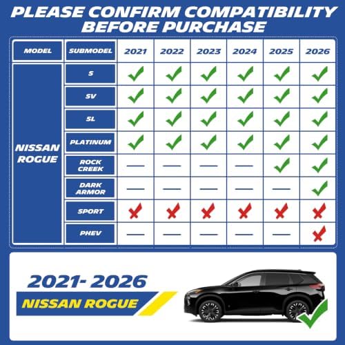 Michelin Vehicle Mats for 2021-2025 2026 Nissan Rogue, Not for Sport