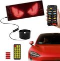 Super RGB LED Devil Eye Lights for Windshield 6.8"x 2.8" [Advanced Chip, 100% Synced Dual Screen] Dynamic Flexible Programmable LED Eyes Display for Car Motorcycle Window with Remote & APP Control