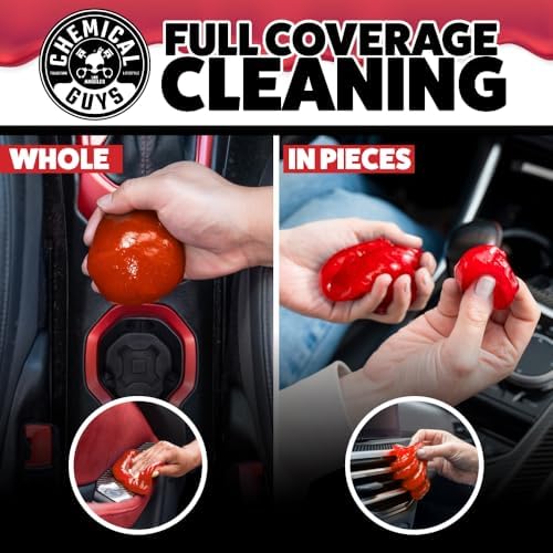 Chemical Guys, Sticky Icky Cleaning Gel, Sweet Strawberry, 0.88 oz, 4 Pack