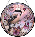 Easter Chickadee Suncatcher Stained Glass Window Hangings for Women Mom Red Birds Sun Catchers Colorful Ornament Bird Lovers Gift Gifts for Women Mom Wife by HYPESTYLE