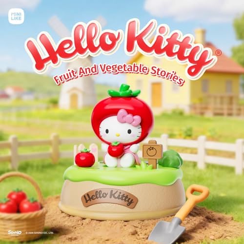 Hello Kitty Blind Box - Sanrio Light Up Absorption Movable Swing Toy Style Mini Figurines Fruit Vegetable Stories Collectible for Home Car Fragrance Decor Birthday Gifts, Random One Figure - Image 2