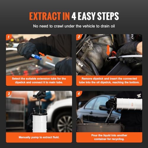 VEVOR 6.5L Manual Oil Extractor Pump, Fluid Extractor Pump for Automotive - Image 5