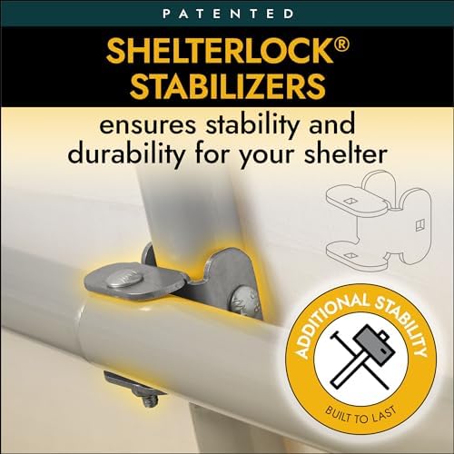 ShelterLogic Peak Style Roof Instant Garage Carport Car Canopy with Steel Frame and Waterproof UV-Treated Cover - Image 5