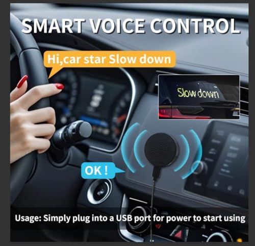 1PCS 19'' x 4'' Programmable Led Sign for Car - Flexible Led Matrix Panel