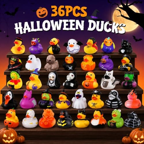36 Halloween Rubber Ducks Bulk for Jeeps Ducking, Halloween Party Favors - Image 2