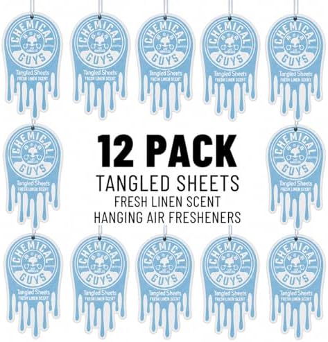 Chemical Guys, Hanging Air Fresheners, Tangled Sheets Linen Scent, 12 Pack - Image 5