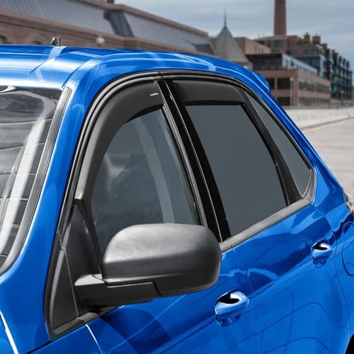 Goodyear Shatterproof in-Channel Window Deflectors Compatible with Ford Edge 2015-2024, Rain Guards, Window Visors for Cars, Car Accessories, 4 pcs - GY003464