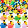 RoundFunny 50 Pcs Mini Sailor Cruise Ducks Sunglasses Tiny Resin Ship Duck by RoundFunny