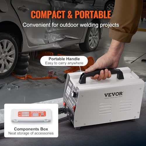 VEVOR Stud Welder Dent Repair Kit, 110V Auto Body Spot Welding Dent Puller Machine with 7 Welding Modes & Adjustable Power, 1.8KW Spot Welder Dent Removal Tool for Car, Truck Dent Repair - Image 6