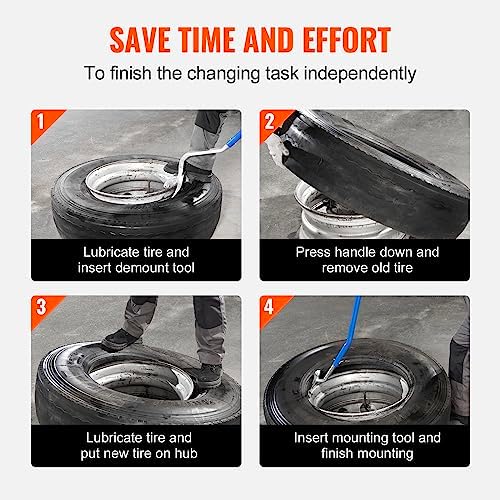 VEVOR Tire Mount Demount Tool 22.5" to 24.5" Tire Changer Bead Breaker - Image 6