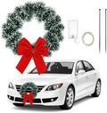 Canlierr Christmas Car Wreath Decoration with LED Lights, Elegant Style by Canlierr
