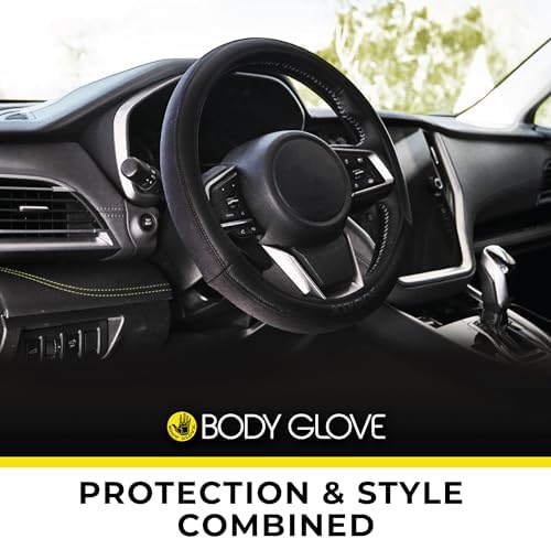 Body Glove 22-1-97505-9 Smoothie Steering Wheel Cover, Easy Installation, Hyperflex Core Technology, Fits Most Vehicles