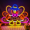 Turkey Neon Sign Thanksgiving Neon Sign Dimmable Thanksgiving Neon Light for Wall Decor Turkey Neon Light for Home Party Holiday Gift by zikdhf