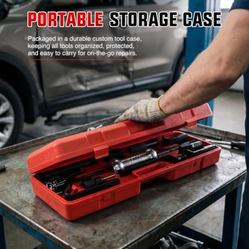 GOOACC 13PCS Slide Hammer Dent Puller, 10LBS Auto Body Dent Repair Tool Kit - Image 5