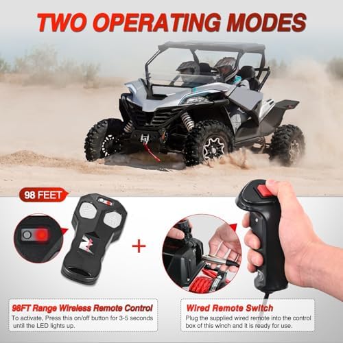 Nilight 9500 LBS Electric Winch 12V Portable Winches for Trailer Jeep ATV - Image 6