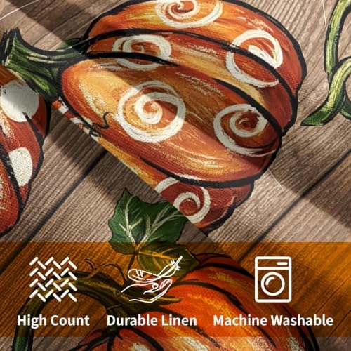 Fall Thanksgiving Pillow Covers 18x18 Set of 2 Highly Absorbent Orange - Image 6