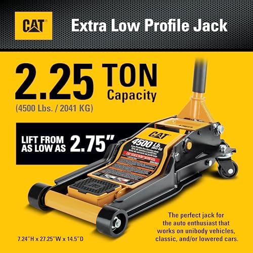 Cat 4500 Pound Xtra Low-Profile Jack, Classic, Lowered Vehicles - 980723ECE - Image 2