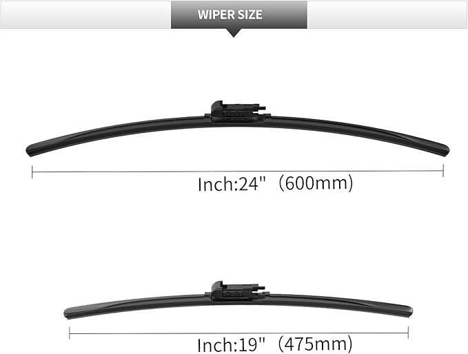 Front Rain Wiper Blades, 2-Piece Set - Image 3