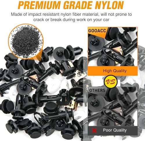 GOOACC 795Pcs Car Push Retainer Clips & Auto Fasteners Assortment 23 Sizes - Image 4