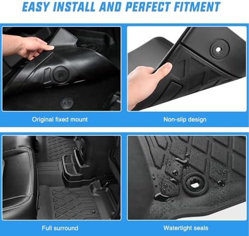 Nilight TPE Floor Mats for Chevy Trailblazer (AWD Only)