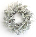 26 Inch Fall Wreath for Front Door with Frosted Pine Cones by Huashen