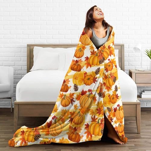 Socira Thanksgiving Turkey Blanket Throw Blanket Gifts for Women Men Soft Sofa Throws Travel Camping Bed Home Car 80"X60" Large - Image 4