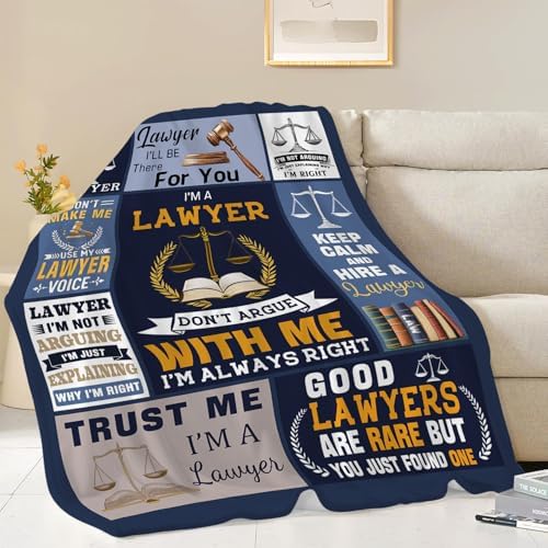 Lawyer Blanket Lawyer Throw Blankets Legal Humor Quotes Print Cozy Fleece Flannel Stuff Plush Lightweight Bedding Lover Gifts for Men Women Adults for Couch Sofa Bed Decor 50"X60" - Image 6