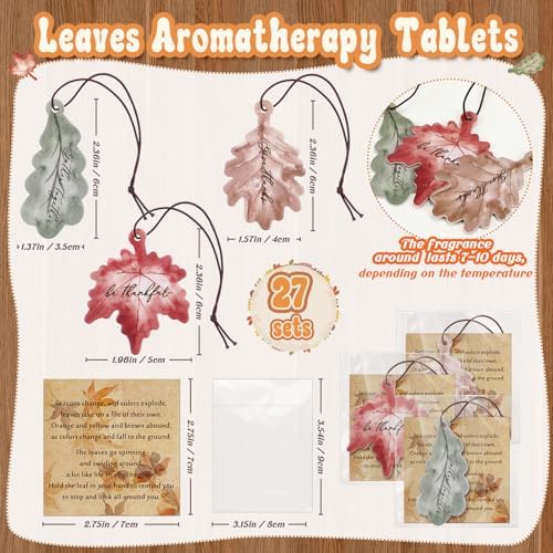 27 Sets Fall Party Favors Maple Leaf Car Air Fresheners - Image 2