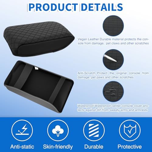 Nilight Center Console Armrest Cover for Toyota 4Runner 2010-2022 2023 2024