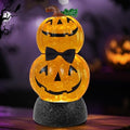 Halloween Snow Globe Lantern Lighted Pumpkin Musical Snow Globe Glitter with 6H Timer Battery and USB Operated Halloween Snow Globes Water Lantern for Spooky Festival Party Decoration (Pumpkin) by Xyvoxme