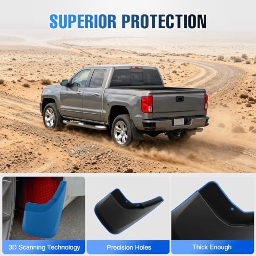 Nilight Mud Flaps for Chevrolet Silverado 1500 2500HD 3500HD 2014-2018